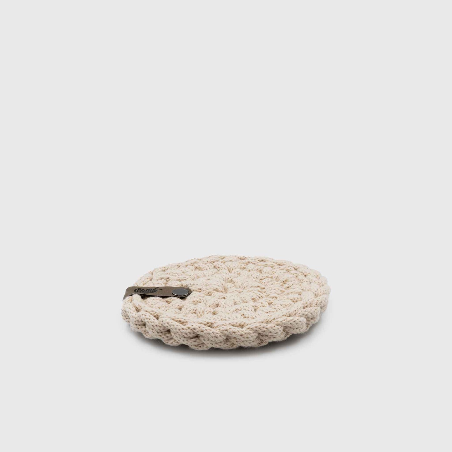 CROCHET COASTER warm beige