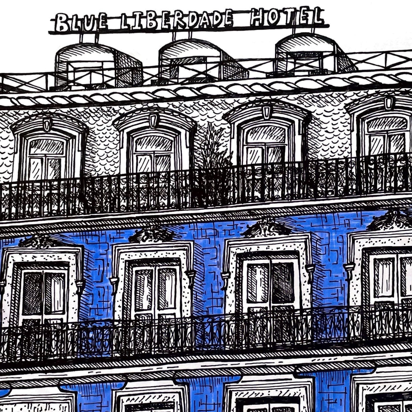 LISBON building poster