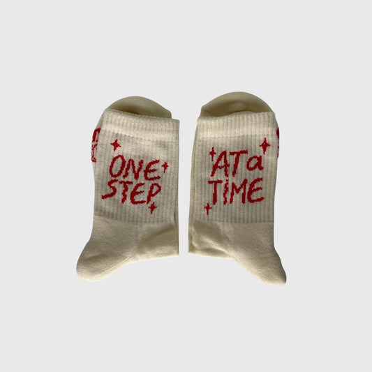 ONE STEP AT TIME socks