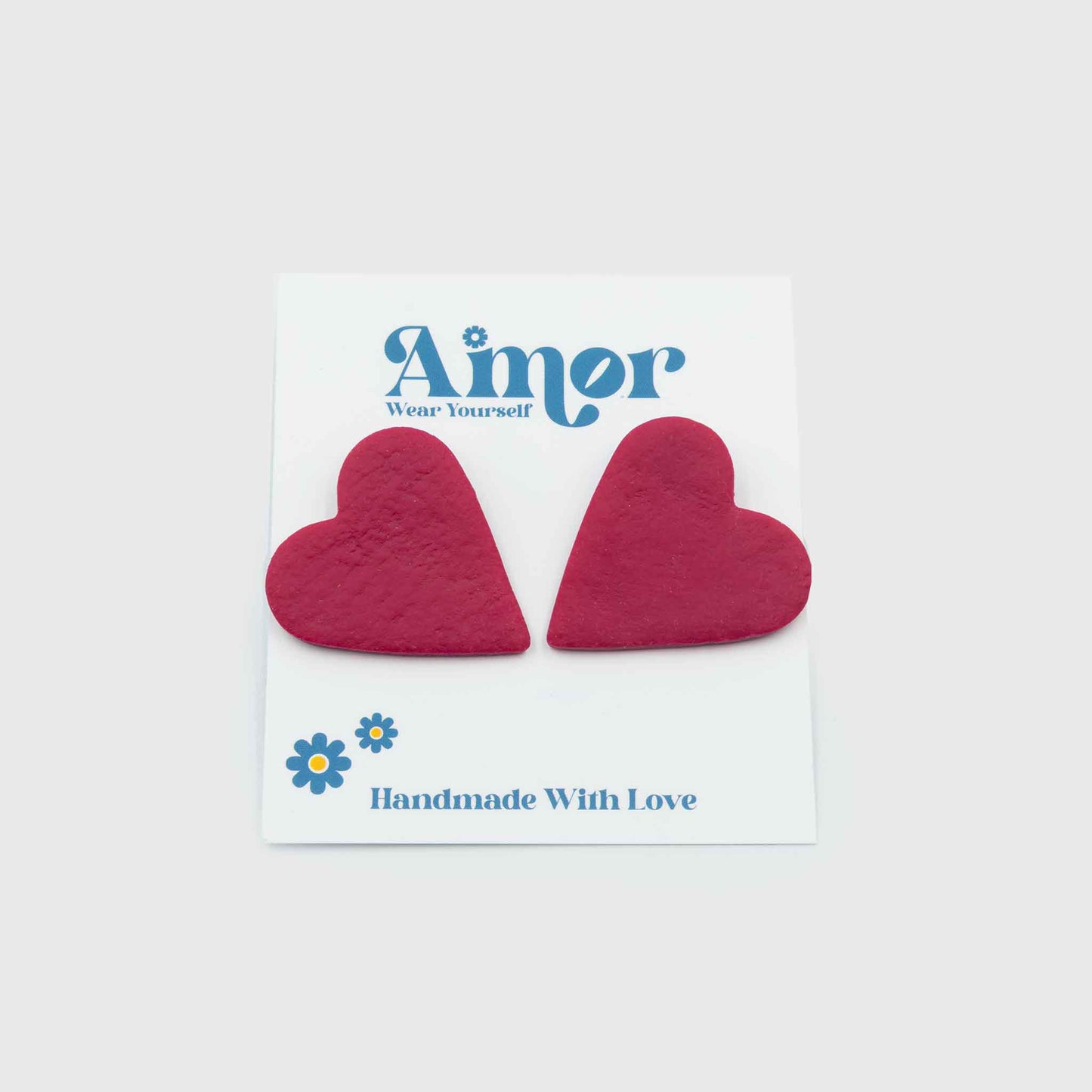 AMOR earrings raspberry