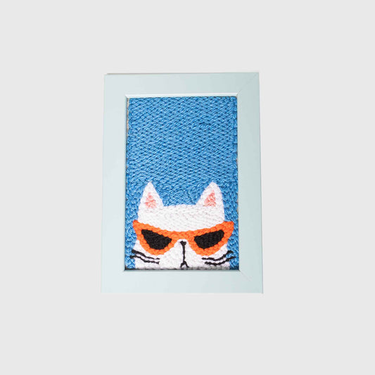 BLUE CAT wall decor