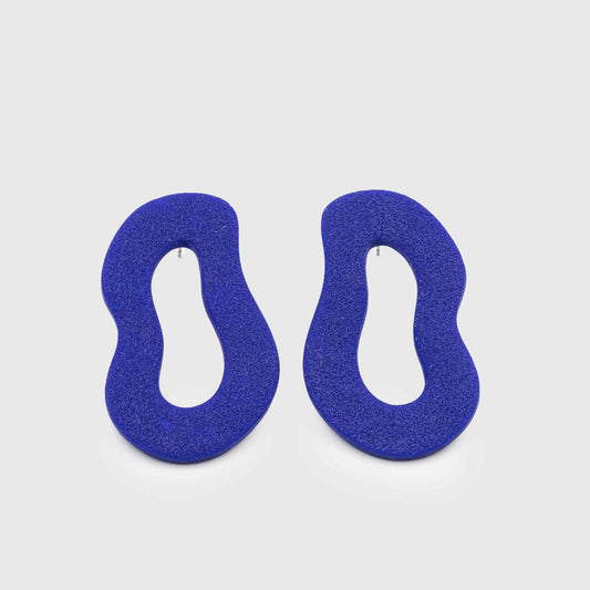 BLUE DRUNK CIRCLES earrings