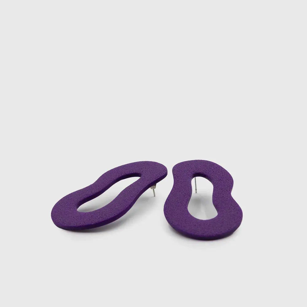 PURPLE DRUNK CIRCLES earrings