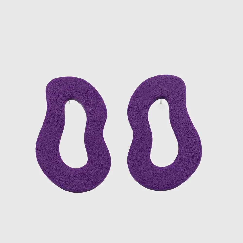 PURPLE DRUNK CIRCLES earrings