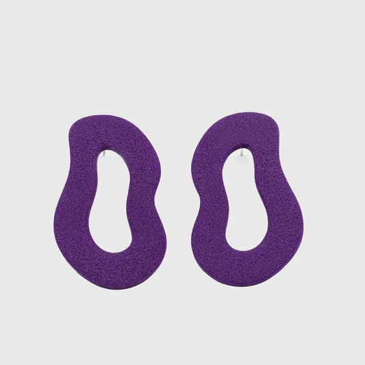 PURPLE DRUNK CIRCLES earrings