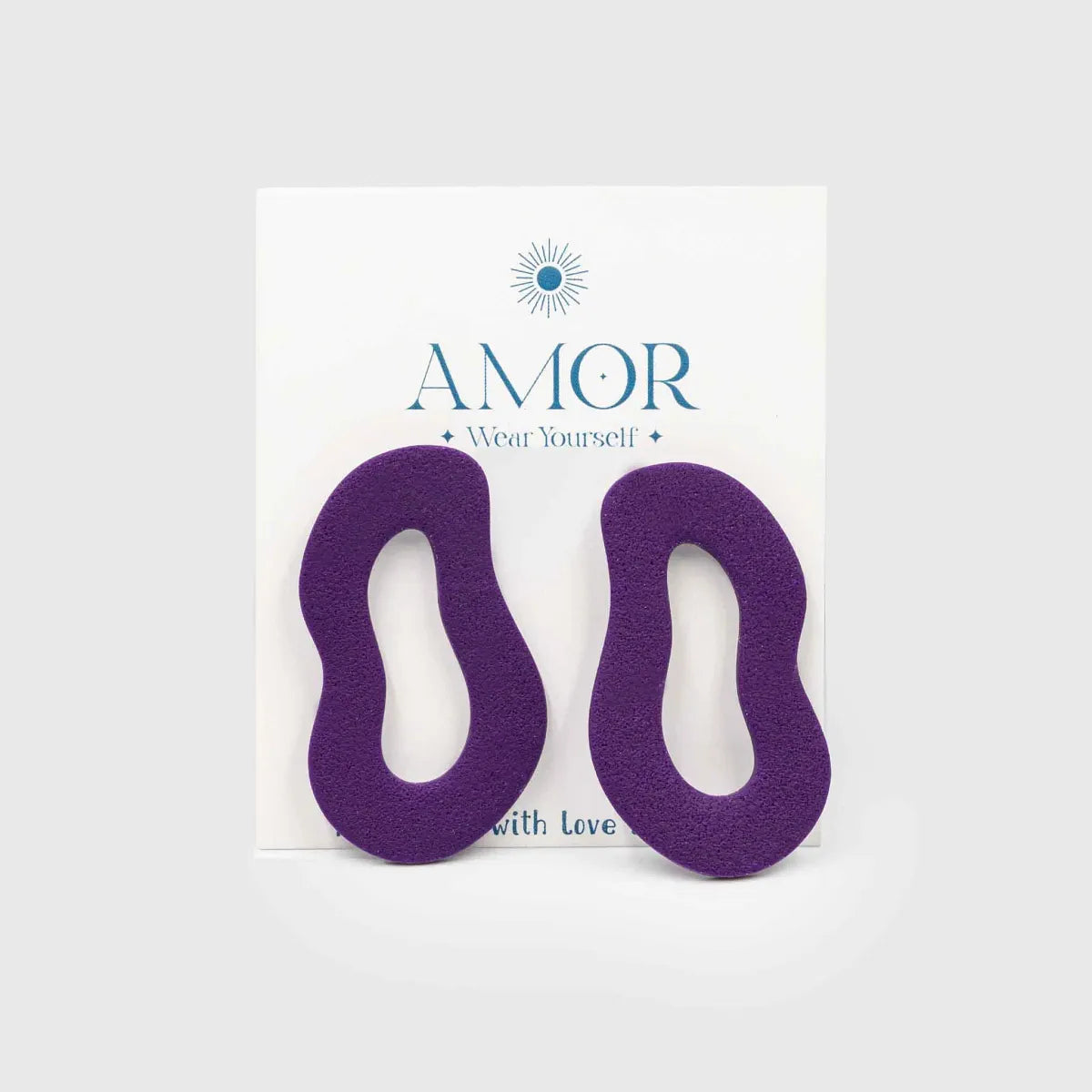 PURPLE DRUNK CIRCLES earrings