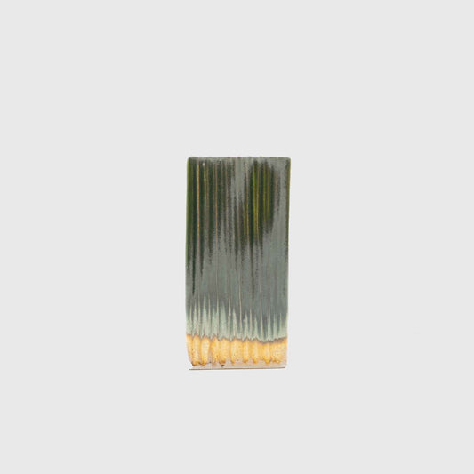 MB12 GREEN LINES vase