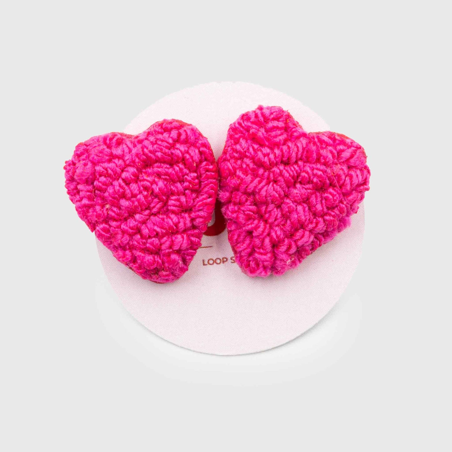 PINK HEART SHAPE earrings