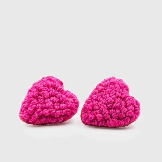 PINK HEART SHAPE earrings