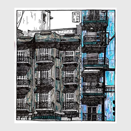 THESSALONIKI building poster