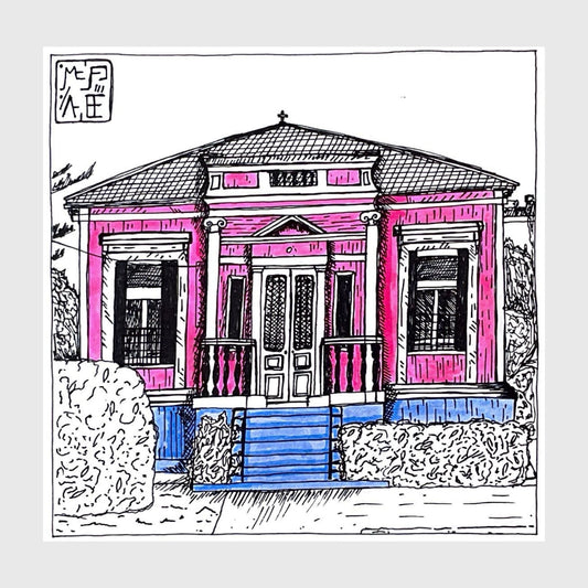 RHODES building poster