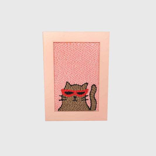 PINK CAT wall decor
